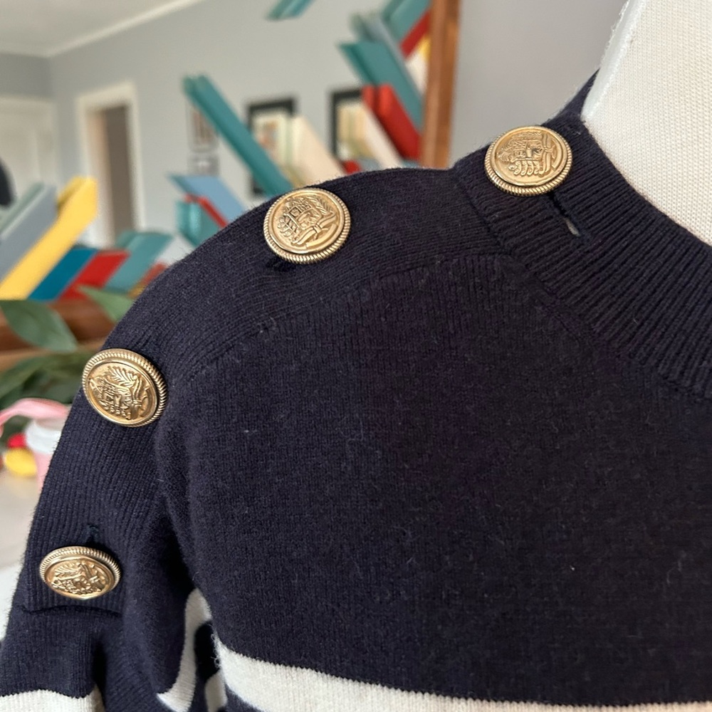 & Other Stories nautical button sweater - Picture 3 of 8